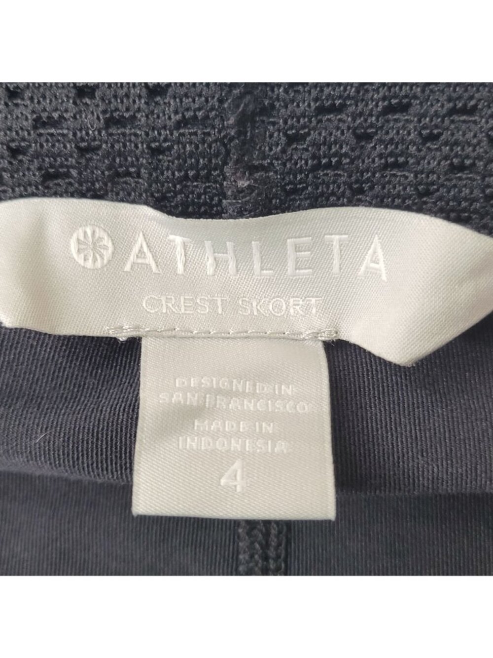 Athleta Women's Black Crest Skort Size 4 - Picture 6 of 10